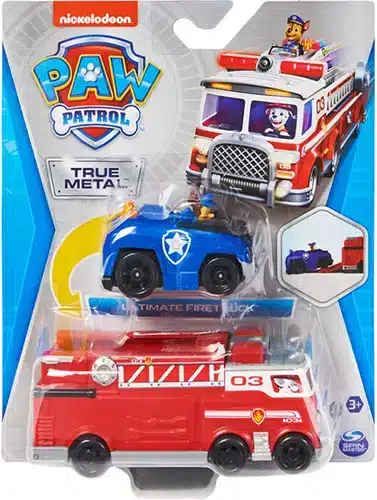 רכב Die-Cast מפרץ ההרפתקאות - צ'ייס וכבאית