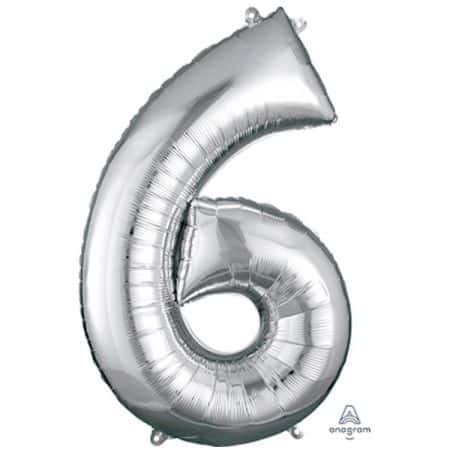 בלון מיילר 34 - כסף ספרה 6