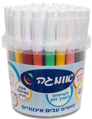 טוש עבה בכוס על בסיס מים אומגה