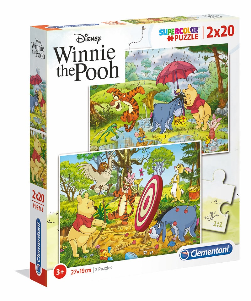 מארז פאזלים פו הדב 2x20 חלקים