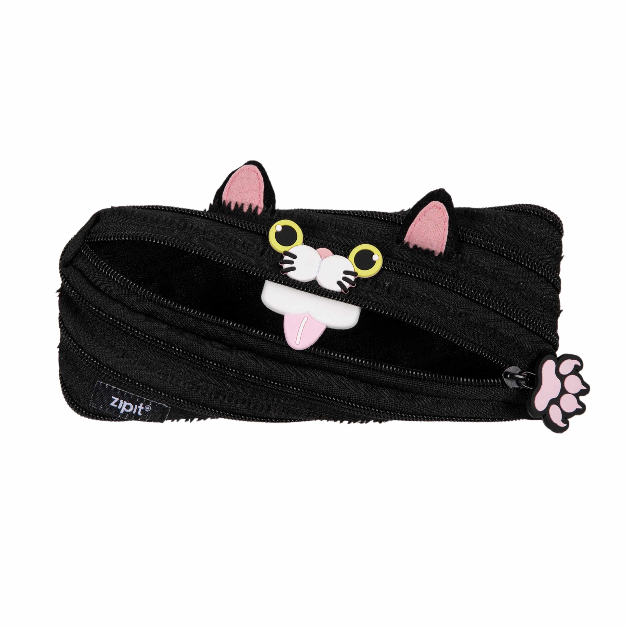 ZIPIT קלמר "Cat Pouch" שחור
