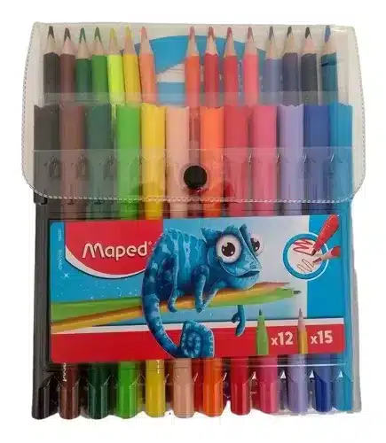 סט 15 צ. עפרון 12+ טושים א. חסכון