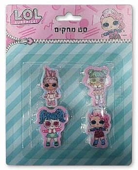 LOL סט 4 מחקים צורניים