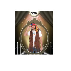 13836 ווסט היפי בשקית PVC עם כארד / 6 יחידות במארז