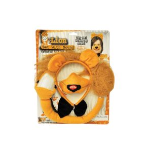 16265 סט אריה 4 חלקים קשת זנב אף ופפיון על כארד/ 3 יחידות במארז