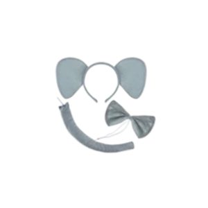 10933 סט פיל 3 חלקים קשת זנב ופפיון על כארד/ 6 יחידות במארז