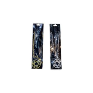 13675 שרשרת תליון מגן דוד לראפר על כארד