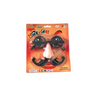 7506 משקפיים אף שפם בבליסטר