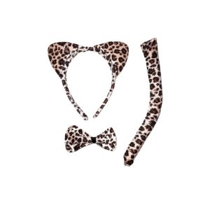 89004 סט נמרה  3 חלקים קשת זנב ופפיון על כארד/ 6 יחידות במארז