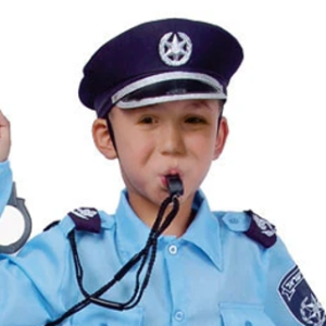 7329 כובע שוטר ילדים / 6 יחידות במארז