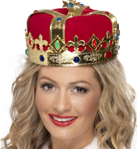 10911 כובע מלך מפואר בקופסת PVC /יחידות 6 במארז