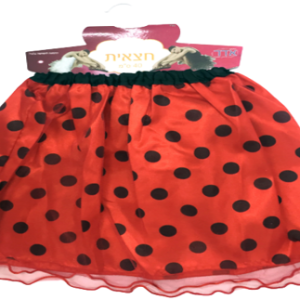 6958 חצאית טוטו 40 ס"מ חיפושית עם כארד וקולב  / 6 יחידות במארז
