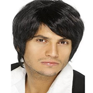 16055 פאה גבר שחור בשקית PVC עם כארד/ 6 יחידות במארז