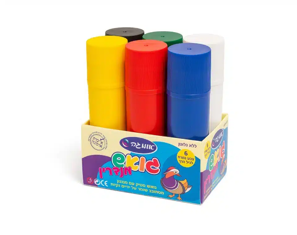 גואש סטיק 6 צבעים אומגה