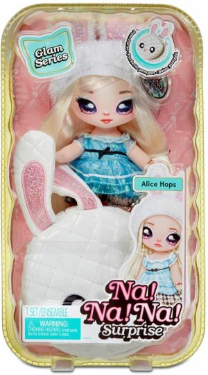 a! סדרת Glam הפתעה בובת אופנה אליס הופ וארנק