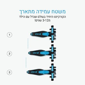 ⁦קורקינט SMART TRIKE Xtend כחול⁩ – תמונה ⁦4⁩