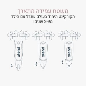 ⁦קורקינט SMART TRIKE Xtend מיני+ ורוד⁩ – תמונה ⁦5⁩