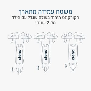 ⁦קורקינט SMART TRIKE Xtend מיני+ כחול⁩ – תמונה ⁦5⁩