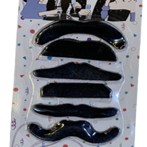 סט שפמים 6 דגמים על כארד