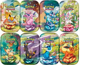 קלפי פוקימון  Mini Tins-מטבע משחק ו-2 מעטפות