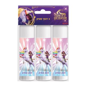 דבק סטיק 15 גרם יוניקורן אקדמי שלוש יחידות