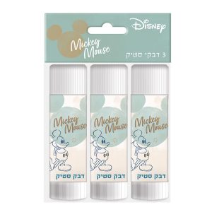 דבק סטיק 15 גרם מיקי שלוש יחידות