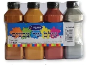 סט 4 צבעי מתכת 4X140 בשרינק
