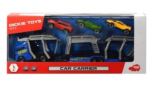 מוביל מכוניות +3 מכוניות  DIE CAST