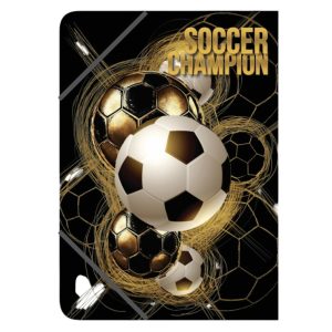 LOOPY תיקיית גומי SOCCER PP זהב