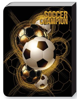 LOOPY אוגדן מחברות SOCCER זהב