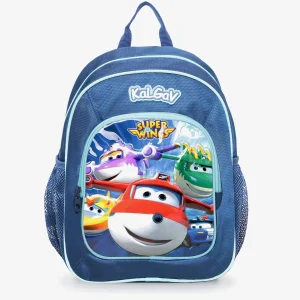 תיק קל גב לגן כחול כהה Super Wings נועם