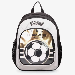 תיק קל גב לגן שחור/לבן Soccer נועם