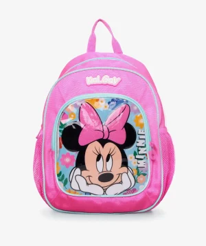 תיק קל גב לגן ורוד Minnie Flowers נועם