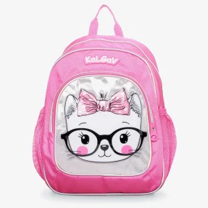 תיק קל גב לגן ורוד Cat נועם