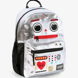 תיק קל גב לגן כסף Robot אריאל