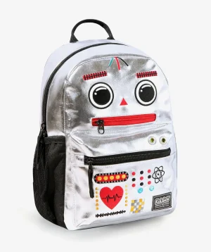 תיק קל גב לגן כסף Robot אריאל