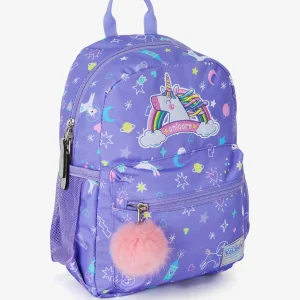 תיק קל גב לגן סגול Space Unicorn אריאל