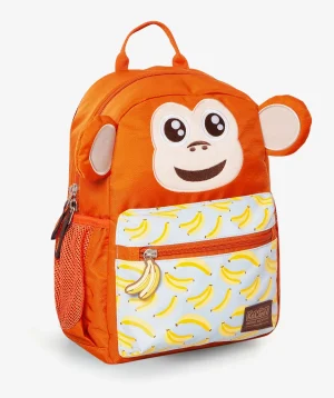 תיק קל גב לגן חום Monkey אריאל