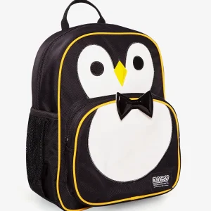 תיק קל גב לגן שחור/לבן Pinguin אריאל