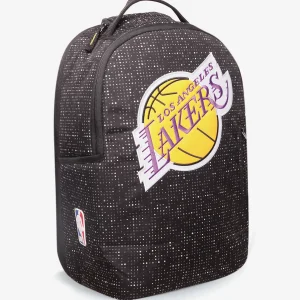 תיק קל גב שחור/מודפס Lakers Logo