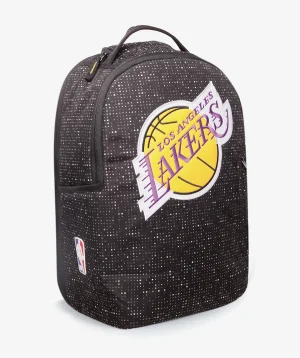 תיק קל גב שחור/מודפס Lakers Logo