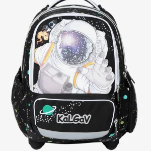 תיק קל גב שחור Schoolbag Astronaut