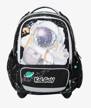 תיק קל גב שחור Schoolbag Astronaut