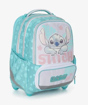 תיק גב אורטופדי טורקיז עם דמות Stitch – מבית קל גב