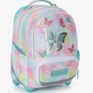 תיק גב אורטופדי טורקיז עם פרפרים Butterfly – מבית קל גב