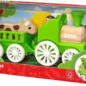 סט רכבת חווה + דמות אדם ופרה brio