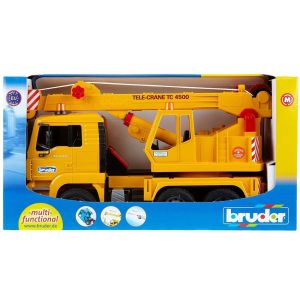 אוטו מנוף צהוב - מאן BRUDER