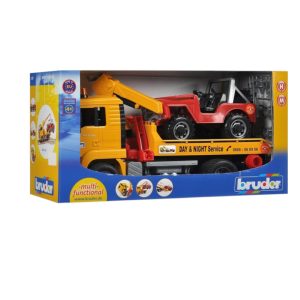 משאית MAN TGA גורר + גיפ BRUDER