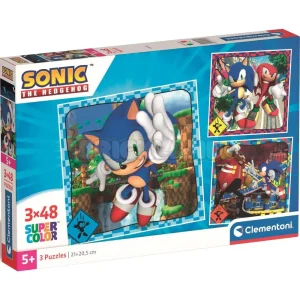 פאזל סוניק ק.מרובעת‎ 3X48 חלקים