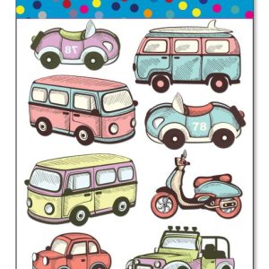 מדבקות עשר מכוניות וינטג 1